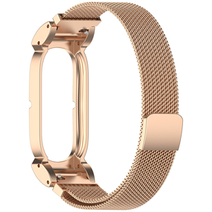 Bracelet en métal massif à 3 maillons de luxe avec fermeture magnétique en acier inoxydable pour montre connectée Google Fitbit Air - Product Image 6