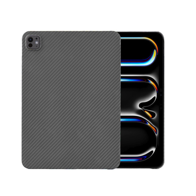 Wholesale Factory's Super Thin Black Aramid Carbon Fiber Phone Case for iPad Pro 11 2024