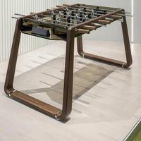 Table de football de luxe en verre trempé transparent, stable et durable, pour intérieur et extérieur