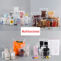 Refermable épaissi poignée joint LDPE Poly polyéthylène plastique Transparent PE clair fermeture éclair bijoux sac