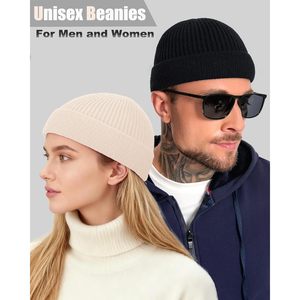 Gorro de Pescador Corto Personalizado, Gorro de Lana para Invierno, Gorra Trucker Tejida Cálida, Unisex, Transpirable, Sin Costuras - Product Image 5