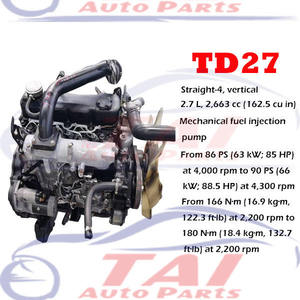 เครื่องยนต์ดีเซลแท้ มือสอง ยี่ห้อ TAI รุ่น TD27 ขนาด 2.4 ลิตร สำหรับรถยนต์นิสสัน พร้อมการรับประกัน 6 เดือน มีสินค้าในสต็อก บรรจุในกล่องไม้ - Product Image 4