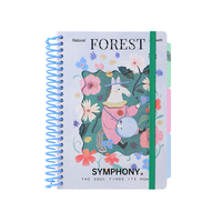 Cuaderno Espiral Forest Symphony A5, 120 Hojas, con Banda Elástica y Separadores