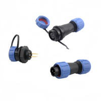 Connecteur étanche personnalisé en nylon Weipu rond à angle mâle-femelle SP11 3P 5A