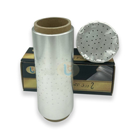 Vente d'usine de papier d'aluminium 120mm * 8m rouleau de papier d'aluminium perforé personnalisé de qualité alimentaire 8011 alliage feuille narguilé accessoires OEM