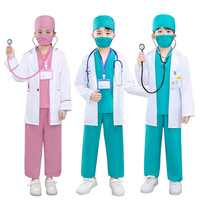 Ensemble de costumes de docteur et infirmière pour enfants, jeu de rôle professionnel, uniforme de simulation, tenue pour l'école maternelle, spectacle scolaire pour les enfants