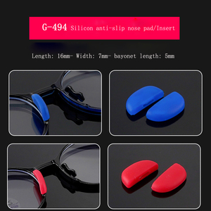 Silikon lunak optik pengganti Push In bantalan hidung untuk kacamata bantalan hidung silikon - Product Image 4