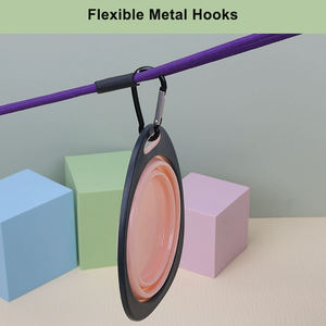 2-in-1 per animali domestici all'aperto che viaggiano pieghevole acqua piatto tazza portatile ciotola per cani gatti - Product Image 4