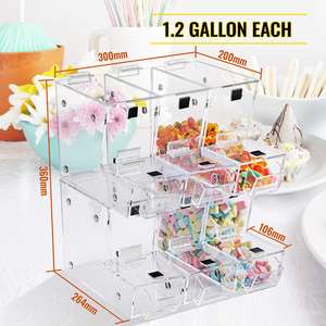 YAGELI กล่องอะคริลิคใสแบบกำหนดเองสำหรับจัดแสดงสินค้าในร้านค้า กล่องใส่ขนม ขายส่ง - Product Image 5