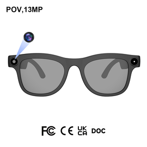 Lunettes Intelligentes AI WK106 avec <span class=keywords><strong>Caméra</strong></span> POV 13MP pour Diffusion en Direct, 32 Go de Stockage SD/NAND, Traduction IA ChatGPT, Anti-tremblement, Lunettes de Soleil d'<span class=keywords><strong>Extérieur</strong></span> - Product Image 1
