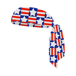 Outdoor <b>Sports</b> <b>Headband</b> For Women Cycling Sweat Wicking Breathable Quick Dry Strappy Design Pirate Print 100 Polyester - Product Image 2