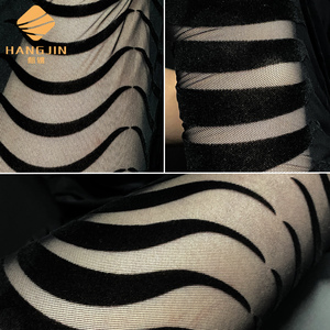 Vải lưới tuyn dệt kim co giãn 4 chiều dùng cho đầm thời trang, vải lưới tuyn co giãn tùy chỉnh - Product Image 4