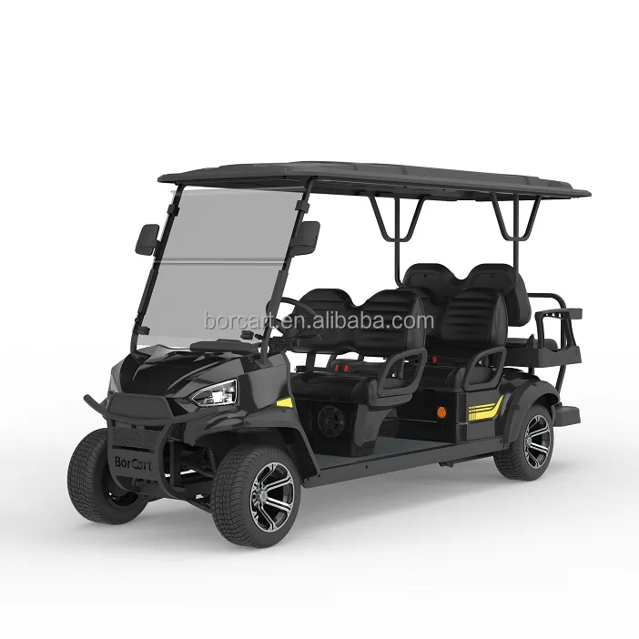 Carrelli da Golf elettrici intelligenti di lusso dal Design unico di fabbrica 6 posti Club Car colore rosa Golf Cart