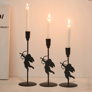 Candelabri in Metallo all'Ingrosso, Decorazione di Alta Gamma per Matrimoni, <span class=keywords><strong>Portacandele</strong></span> Alto Nero e <span class=keywords><strong>Oro</strong></span>, Artigianato per la Casa - Product Image 1