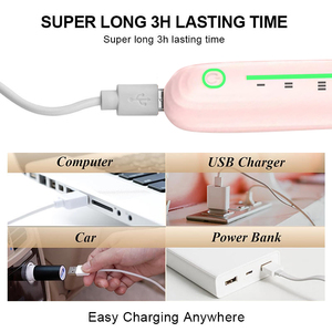 Rizador de pestañas eléctrico recargable para hombres y mujeres, herramienta de elevación de pestañas con calor rosa y blanco con logotipo personalizado - Product Image 5