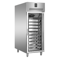 Réfrigérateur vertical commercial à porte simple en acier inoxydable pour restaurant GN -5C +5C, dégivrage automatique, OEM ODM, type européen