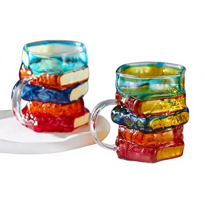 Tazza <span class=keywords><strong>da</strong></span> <span class=keywords><strong>caffè</strong></span> dipinta a colori con manico, resistente alle alte temperature, design moderno minimalista, per il commercio transfrontaliero - Product Image 1