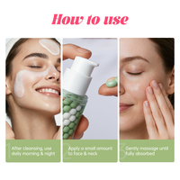 Crème Visage Anti-Âge Raffermissante OEM/ODM OBM aux Peptides, Niacinamide, Hyaluronate de Sodium et Acide 3-O-Éthyl Ascorbique pour Réparation des Rides et de la Peau
