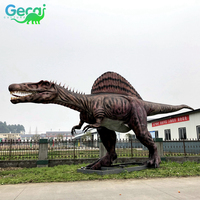 Gecai Museum Park Modèle réaliste de dinosaure grand spinosaure animé robotique grandeur nature