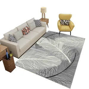 홈 거실 3D 카펫 꽃 깃털 새로운 중국 소파 커피 테이블 쿠션 침실 침대 전체 카펫