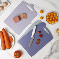 Huishoudelijke Dubbelzijdige Pp Plastic Snijplank Set Creatieve Multi-Functionele Keuken Hakblokken Voor Fruit En Groenten