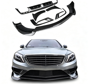 อุปกรณ์เสริมรถยนต์ชุดตัวถังคาร์บอนไฟเบอร์สำหรับ <span class=keywords><strong>Mercedes</strong></span> S Class W222 <span class=keywords><strong>S320</strong></span> S450 S350 2014-2017ปลายท่อไอเสีย - Product Image 1