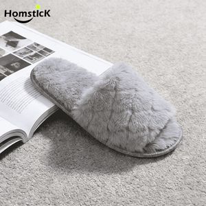 Pantuflas Cómodas de Punta Abierta para <span class=keywords><strong>Mujer</strong></span>, Suaves y Esponjosas, Antideslizantes, Cálidas, para Dormitorio, Sala de Estar - Product Image 3