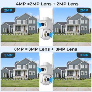 <span class=keywords><strong>2025</strong></span> ống kính kép Dome CCTV Camera icsee App mini ngoài trời WIFI CCTV Camera kết nối với điện thoại di động thông minh ai Camera An Ninh - Product Image 6