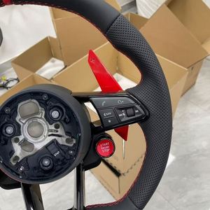 Volant en cuir pleine fleur pour véhicules de tourisme en stock : A3, S3, RS3, A4L, A5, S5, RS5, A6L, A7, S7, RS7, Q2L, Q3, Q5, Q5L, Q7, <span class=keywords><strong>TT</strong></span>, TTS, Coupé, <span class=keywords><strong>Roadster</strong></span>, <span class=keywords><strong>RS</strong></span> - Product Image 4