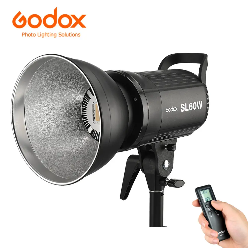 Godox SL60W SL60ไฟสตูดิโอถ่ายภาพไฟ LED วิดีโอ Tik Tok Youtube Live Fill Light พร้อมรีโมท