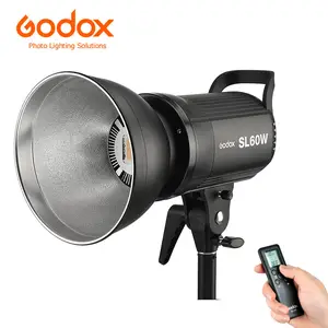 Godox iluminação fotográfica sl60w sl60, iluminação de estúdio, luz de led para vídeo, tica tok, youtube, luz de preenchimento ao vivo, com controle remoto