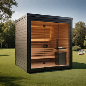 Prix d'usine personnalisé cabine de douche extérieure bain de vapeur sec humide pruche cèdre rouge sauna chambres avec <span class=keywords><strong>massage</strong></span> corporel - Product Image 6