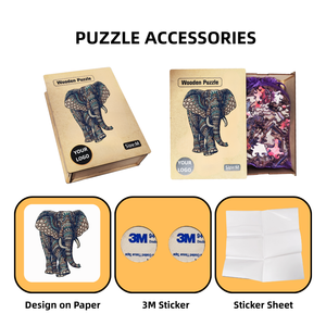 Puzzle en bois personnalisé en forme d'éléphant avec votre propre photo ou gravure de nom pour <span class=keywords><strong>des</strong></span> souvenirs familiaux uniques - Product Image 2
