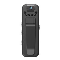Caméra sportive multifonctionnelle avec objectif rotatif 1080p, enregistreur vidéo vocal, micro caméra, caméra corporelle à clip