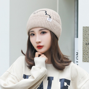 Women's Winter Knitted Beanie Hat Orange Cartoon Bear Design Warm Windproof For Students 56-58cm Head Circumference - Product Image 2
