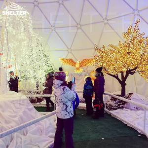 Personnalisé 15m + 6m relié par un tunnel extérieur grand <span class=keywords><strong>Geo</strong></span> planétarium dôme tente grandes tentes de fête pour les événements d'exposition - Product Image 3