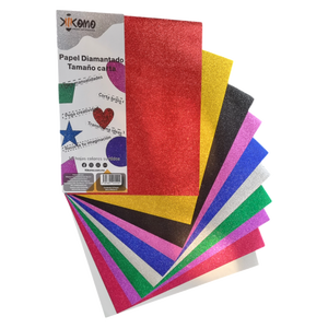 Papel de Diamantes Tamaño Carta para Manualidades y Tarjetas de Regalo de Navidad - Product Image 1