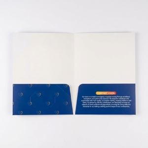 Custom Brand Logo Luxury Business Card Pockets Trade Show Education Hotel Hospital <strong>A4</strong> Paper <strong>Document</strong> File Presentation <strong>Folder</strong> - Product Image 2