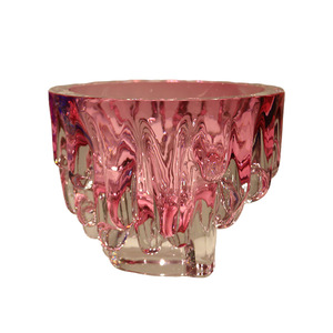 Jarrón de Cristal Artístico Hecho a Mano, Venta Directa de Fábrica, Cristalería Artística en Color Nude Esmerilado - Product Image 4