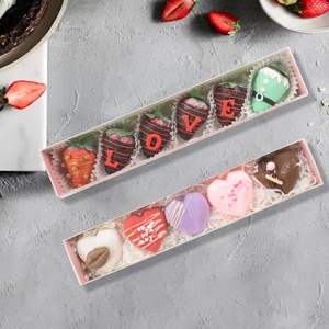 Cajas de Repostería Románticas con 50 Bombones de Chocolate con Fresas, Macarons, Trufas y Galletas - Product Image 2