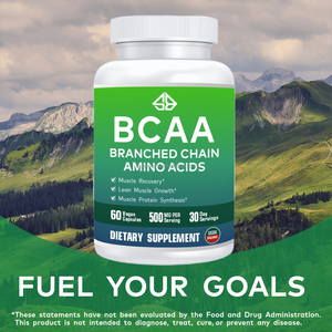 BCAA Aminoácidos de Cadena Ramificada 1000MG Suplemento Deportivo para el Crecimiento Muscular para Adultos 60 Cápsulas - Product Image 6