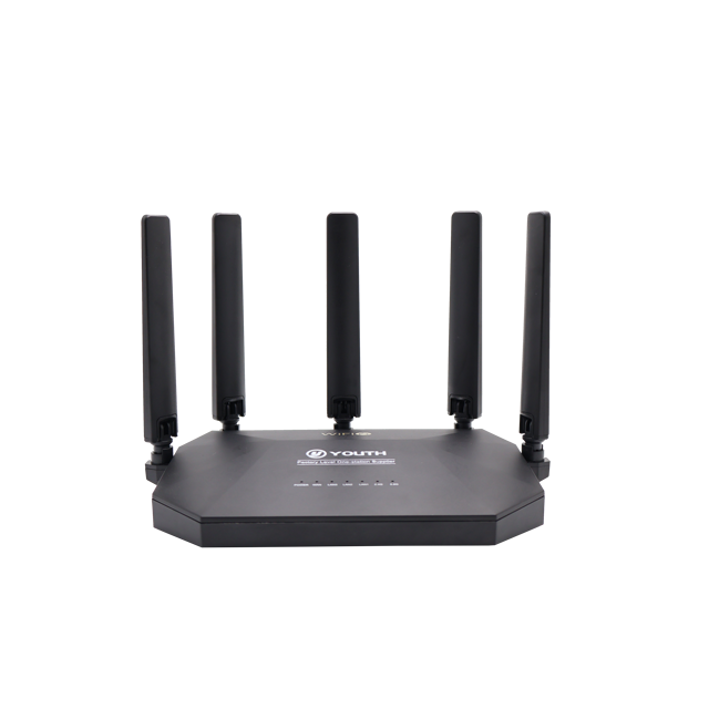 OEM AX3000 WiFi6 Router HZY-UL6300 1 WAN 3 LAN Gigabit 5 Antenna TR069 WPA3 IPv6 QoS FTTH