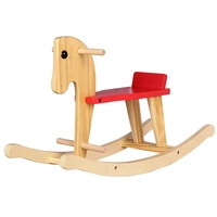 Usine directe personnalisé cheval à bascule en bois jouet cheval de Troie en forme de chaise berçante pour bébé artisanat produit