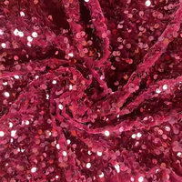 Tissu en velours à paillettes de Noël, 100% polyester, super doux, couleur personnalisée, pour robe