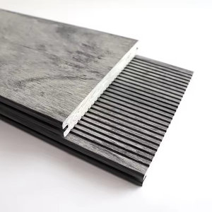Hiện Đại WPC <span class=keywords><strong>Decking</strong></span> Home Vườn Ngoài Trời Không Thấm Nước Patio Boong Hội Đồng Quản Trị Không Có Warp Không Có Vết Nứt Bê Tông Laminate Sàn Tự Làm Gỗ Nhựa - Product Image 3