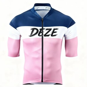 Maillot de cyclisme ZEDE le plus vendu, coupe ajustée, color-block, équipement de cyclisme professionnel, haut de cyclisme à manches courtes, tenue de cyclisme - Product Image 3