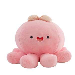 Simpatico e Divertente Peluche a Forma di Polpo, Bambola in Cotone PP, Regalo di Compleanno Emozionante per Bambine - Product Image 5