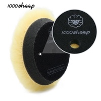 Tampon de polissage conique en laine jaune de 3 po (80 mm), grain 2000, coupe moyenne, pour le detailing et le lustrage de carrosserie automobile, OEM, 1000 Sheep, garantie 3 ans