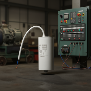 Condensateur 40µF 450V avec câble pour application de démarrage de moteur - Product Image 3