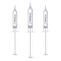 Gel Blanchissant pour les Dents IVI Smile Double Tube 24k Or Menthe Fraîche de Haute Qualité 3ml 5ml 10ml Peroxyde de Carbamide Sans Peroxyde Usage Domestique